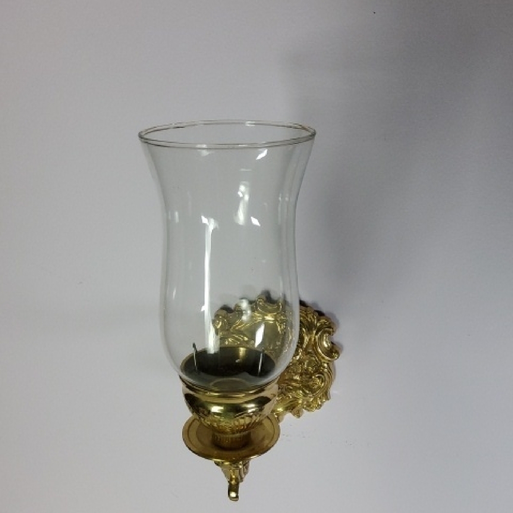 Brass Wall Sconce With Shade Heavy